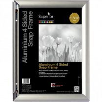 Seco Snap Frame Sign Holder 11" x 17" Silver