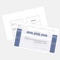 Share Certificate Blue Legal 8-1/2" x 14" SINGLE