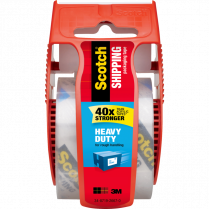 Scotch&reg; Heavy Duty Shipping Tape with Dispenser 48 mm x 50 m Clear