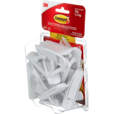 Command&trade; Adhesive Medium Mounting Hooks White 20/pkg