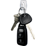 Command&trade; Adhesive Mini Hooks Clear 6/pkg