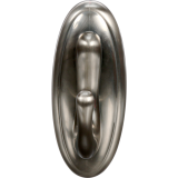 Command&trade; Decorative Adhesive Hook, Large, Brushed Nickel