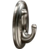 Command&trade; Decorative Adhesive Hook, Large, Brushed Nickel