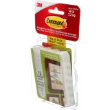 Command&trade; Adhesive Picture Hanging Strips Large White 12 sets/pkg