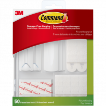 Command&trade; Picture Hanging Kit White 15 sets/pkg