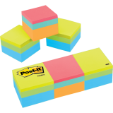 Post-it&reg; Notes Cube 2" x 2" Bright 400 sheets per pad 3/pkg