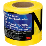 Scotch&reg; Barricade Tape Caution 3" English Yellow