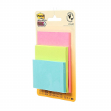 Post-it Super Sticky Notes 3" x 3" Colours of the World 3/pkg