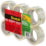 Scotch&reg; Tough Grip Moving Packaging Tape 48 mm x 50 m Clear 6/pkg