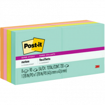 Post-it&reg; Super Sticky Notes 2" x 2" Miami 8/pkg