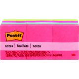 Post-it&reg; Notes 1-1/2" x 2" Poptimistic 12/pkg