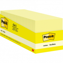 Post-it&reg; Notes Cabinet Pack 3" x 3" Yellow 24/pkg