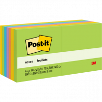 Post-it&reg; Notes 3" x 3" Floral Fantasy 14/pkg