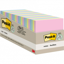Post-it&reg; Recycled Notes Cabinet Pack 3" x 3" Sweet Sprinkles 24/pkg