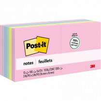 Post-it&reg; Greener Notes 3" x 3" Sweet Sprinkles 12/pkg