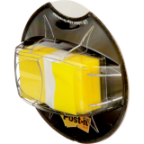 Post-it&reg; Desk Grip Flag Dispenser 1" 200 flags per dispenser Yellow