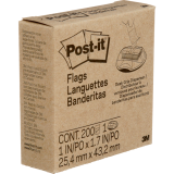 Post-it&reg; Desk Grip Flag Dispenser 1" 200 flags per dispenser Yellow