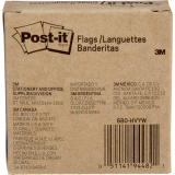 Post-it&reg; Desk Grip Flag Dispenser 1" 200 flags per dispenser Yellow