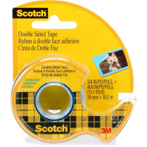 Scotch&reg; Double-Sided Tape 3/4" (19.1mm x 10.2m)