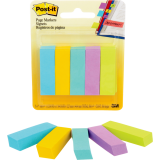 Post-it&reg; Page Markers 1/2" x 2" 100 sheets per pad Vibrant Colours 5 pads/pkg