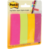 Post-it&reg; Page Markers 1" x 3" 50 sheets per pad Ultra Colours 4 pads/pkg