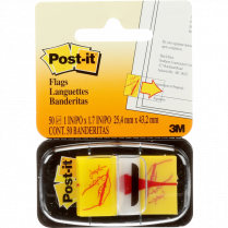 Post-it&reg; Printed Flags Sign Here Icon 50/pkg
