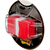 Post-it&reg; Desk Grip Flag Dispenser 1" 200 flags per dispenser Red