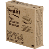 Post-it&reg; Desk Grip Flag Dispenser 1" 200 flags per dispenser Red