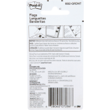 Post-it&reg; Designer Flags 1" 20 Flags x 3 dispensers/pkg Assorted Pastel Gradient Colours 