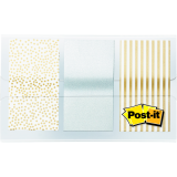 Post-it&reg; Designer Flags 1" 20 Flags 3 dispensers/pkg Assorted Metallic Colours