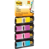 Post-it&reg; Flags 1/2" 35 flags per dispenser Yellow, Purple, Pink and Blue 4 dispensers/pkg