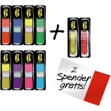 Post-it&reg; Flags Value Pack with 48 Bonus Arrow Flags 1/2" 35 flags x 8 dispensers/pkg Assorted Colours