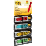 Post-it&reg; Mini Flags Sign Here Arrow Action Set 1/2" x 1-11/16" 30 flags x 4 dispensers/pkg Assorted Colours