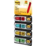 Post-it&reg; Mini Flags Sign Here Arrow Action Set 1/2" x 1-11/16" 30 flags x 4 dispensers/pkg Assorted Colours