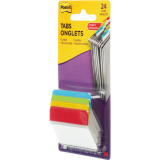 Post-it&reg; Filing Tabs Angled 2" x 1-1/2" Primary Colours 6 tabs per pad 4 pads/pkg