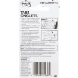 Post-it&reg; Tabs 1" 12 Tabs per Pad Assorted Colours 3 pads/pkg