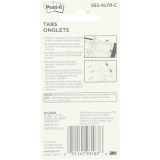 Post-it&reg; Filing Tabs 2" x 1-1/2" 6 tabs per pad Primary Colours 4 pads/pkg