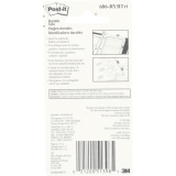 Post-it&reg; Tabs 1" Red, Yellow, Blue 3/pkg