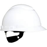 3M&trade; Non-Vented Ratchet Hard Hat White