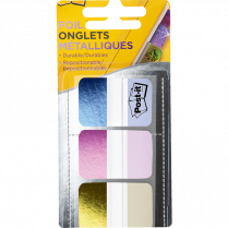 Post-it&reg; Tabs 1" Optimistic Brights Foil 3/pkg