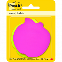 Post-it&reg; Die Cut Notes Apple 2/pkg
