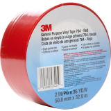 3M&trade; 764 Vinyl Tape 2" Red