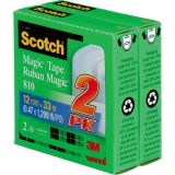 Scotch&reg; Magic&trade; Invisible Tape Refill 1/2" (12.7mm x 32.9m) 2/pkg
