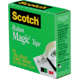 Scotch&reg; Magic&trade; Invisible Tape Refill 3/4" (19mm x 25.4m) Clear 4/pkg
