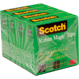 Scotch&reg; Magic&trade; Invisible Tape Refill 3/4" (19mm x 25.4m) Clear 4/pkg