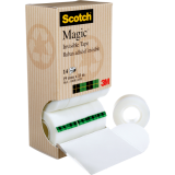 Scotch&reg; Magic&trade; Invisible Tape Tower 3/4" (19mm x 33m) 14/pkg