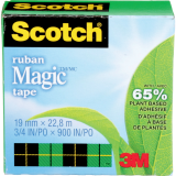 Scotch&reg; Magic&trade; Invisible Tape (19mm x 22.8m) 3/4" 2/pkg