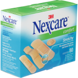 Nexcare&trade; Comfort Strip Bandages Assorted Sizes 80/box
