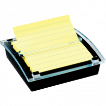 Post-it&reg; Pop-up Notes Dispenser 4" x 4" Black with Clear Top