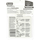 Scotch&reg; Restickable Mounting Tabs 1" x 1" Clear 18/pkg